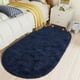thumbnail image 1 of Alfombra LOCHAS Fluffy Shaggy para dormitorio, 80 cm x 160 cm, color gris, 1 of 6