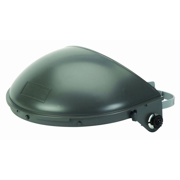 Casco de seguridad FIBRE-METAL F5500 con visor, gris, talla mediana