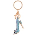 thumbnail image 1 of Key Ring Metal High Heel Shoe Key Chain Key Chain Rhinestone Rhinestone Keychain for Bag Dressing Decoration, Blue, 1 of 7