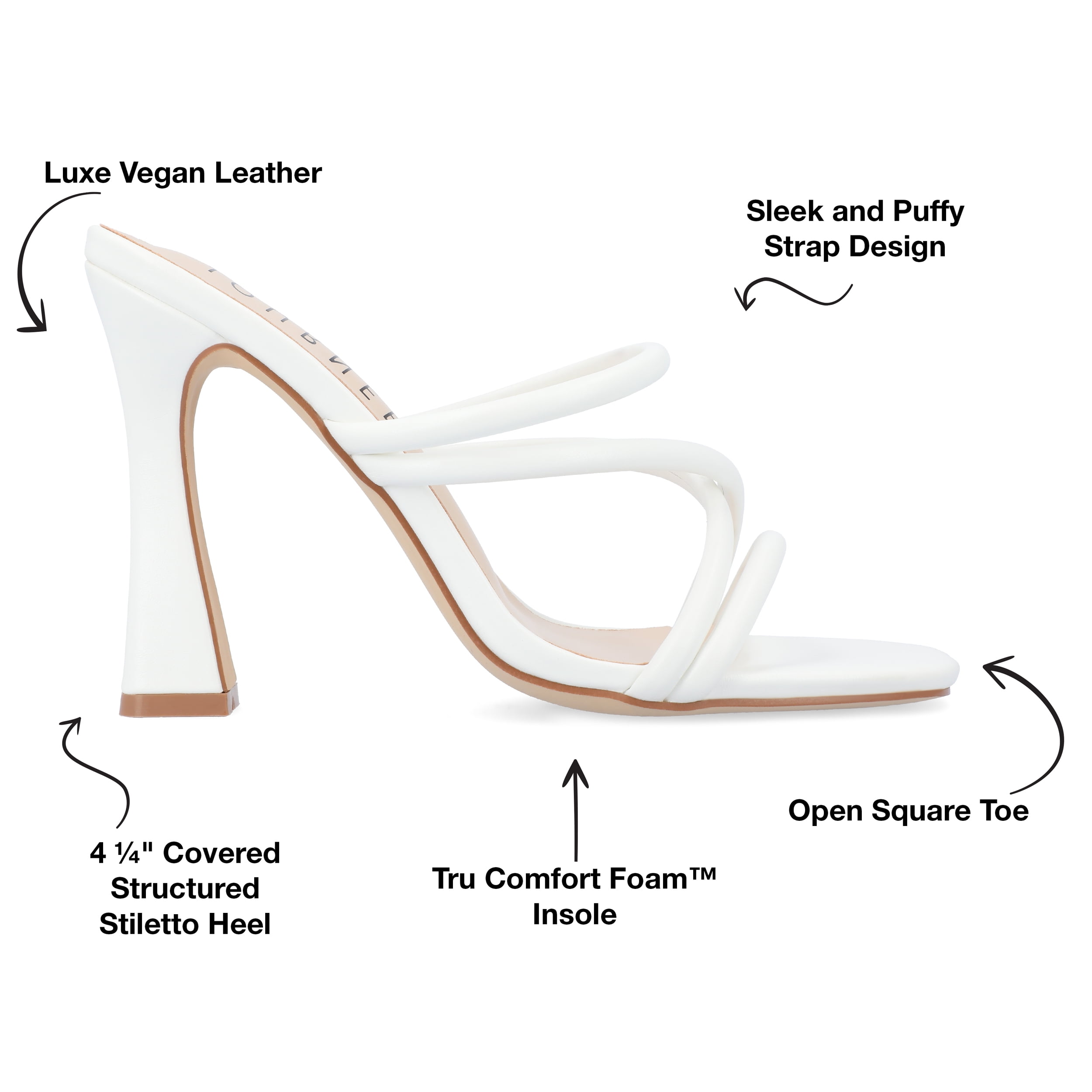 Journee Womens Louisse High Heel Open Toe Sandals