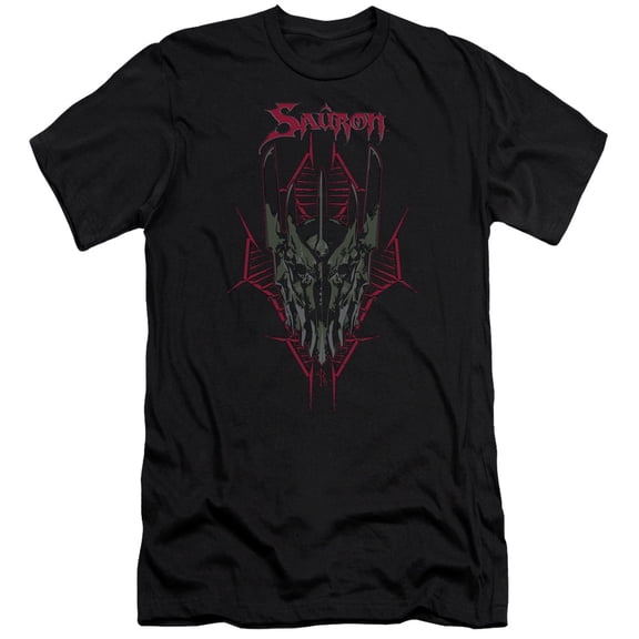 Hobbit Evils Helm Premium Canvas Adult Slim Fit 30/1 T-Shirt Black