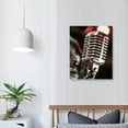 thumbnail image 4 of Nawypu  Framed Canvas Wall Art For Living Room, Bedroom Microphone Canvas Prints For Modern Home Decoration Ready To Hang, 4 of 5