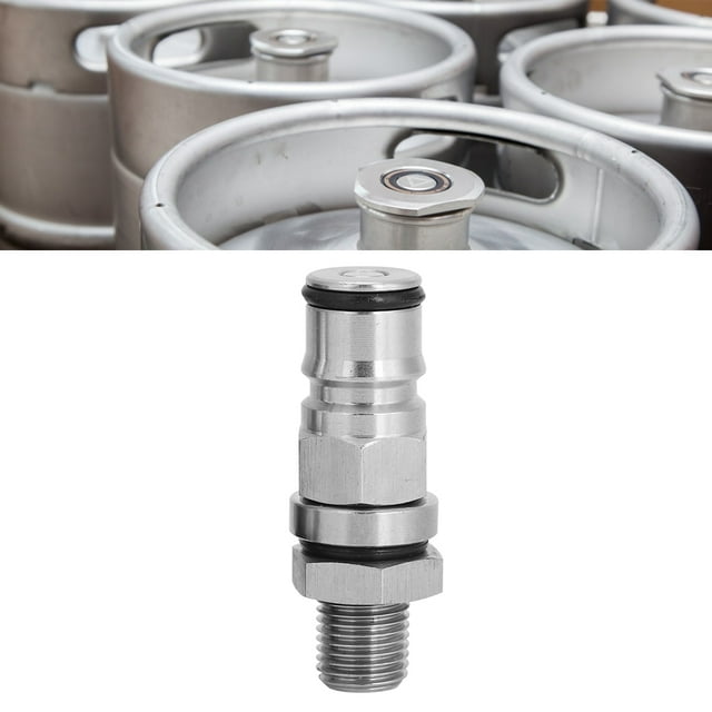 Gas Balls Lock Post, Stainless Steel Balls Lock Adapter, Keg Posts Parts Liquid Balls Lock Threaded Post Corny Gas Adapter Beer Keg Balls Lock Adapter Post