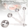 thumbnail image 4 of Juego De Cucharas Medidoras, Cucharada Pequeña A Prueba De Herrumbre, Ligera, Precisa, Fácil De Limpiar, 4 Piezas Para Cocinar Y Hornear, 4 of 7