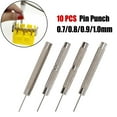 thumbnail image 6 of 10Pcs Watch Repair Tool Pin Punch 0.7-1.0Mm Watchmaker Spare Parts Jewelry Making Tool Band Strap Bracelet Pin Link Remover 0.8Mm Fangkenuo, 6 of 9