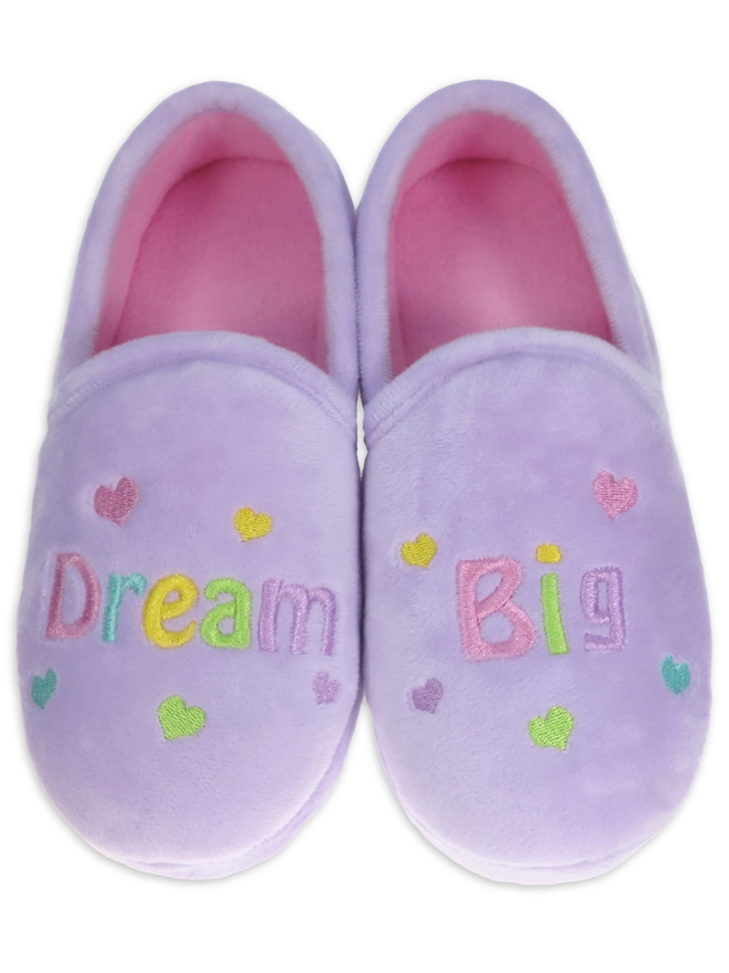 Verrijking salto Minder Wonder Nation Little Girl & Big Girl Dream Big Aline Slipper, Sizes 13/1-6  - Walmart.com