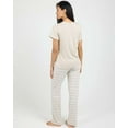 thumbnail image 3 of Real Essentials 2 Pack: Women's Pajama Set - Choose from Short Sleeve with Pocket or Long Sleeve without Pocket, 3 of 7