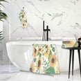 thumbnail image 6 of Dreamtimes Summer Sunflowers Soft Cotton Towel Sets 2 Piece,1 Bath Towel 1 Hand Towel Quick Dry Highly Absorbent Bath Towels Washcloths for Bathroom, Gym, Hotel, and Spa, 6 of 7