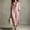 #0004-Pink, variant on Women's V-Neck Short Sleeve Maxi Dress with Striped Print, Side Pockets, and Relaxed Casual Fit