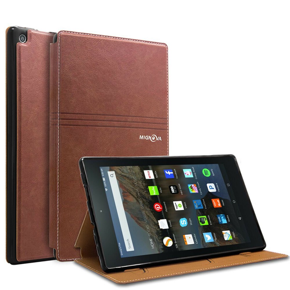 Case for Amazon Fire HD 8 Tablet ,Mignova PU Leather Folio Smart Cover