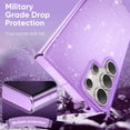 thumbnail image 6 of for Samsung Galaxy A13 5G Case Bling Sparkle Clear Military Grade Drop Protection Anti Yellowing Glitter Cell Phone Cover - Rugged Shockproof Protective Transparent Cases for Women Girls,Purple, 6 of 7