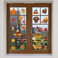 thumbnail image 3 of CoreLiving Thanksgiving Turkey Decor Fall Wall Decals, Autumn Maple Leaves Window Stickers, Removable Vinyl Wall Art for Home Decor Living Room Bedroom, 3 of 8
