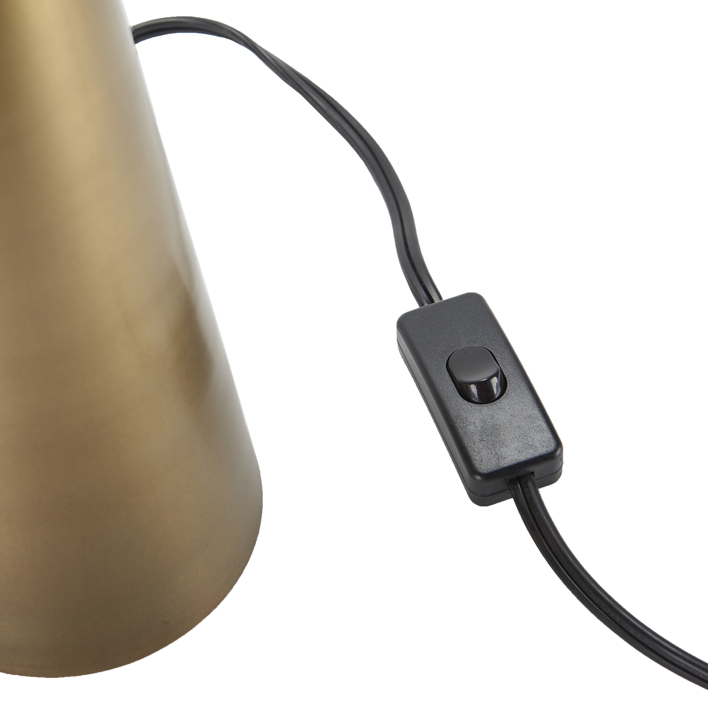 Nourison 16" Gold Mushroom Accent Table Lamp, Modern, Mid-Century, Retro, Transitional for Bedroom, Living Room, Dining Room, Office, Dorm, Coffee Table