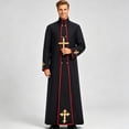 thumbnail image 4 of HOWPAY Halloween Costumes for Men Medieval Priest Robe Vampire Cosplay Set Gothic Role Play Fancy Outfit For Masquerade Party Event Halloween Costumes L, 4 of 8