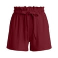 thumbnail image 5 of Admvng Wonens Shorts Casual Summer Loose Drawstring Comfortable Cotton Yoga Stretchy Work Short Pants With Pocket Size S-2XL, 5 of 5