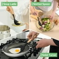 thumbnail image 6 of 6pcs Silicone Cooking Utensil Set with Wooden Handles, Non-Stick Kitchen Tools, Safe Cookware, Ideal for Christmas, Halloween, Easter, Hanukkah, Thanksgiving, 6 of 7