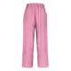 thumbnail image 5 of Amzcrzy Pantalones De Lino Mujer Capri Rayas Moda Pierna Recta Ligeros Holgados Casuales Playa Vacaciones Verano Con Bolsillos Tallas S-2XL Rosa, 5 of 5