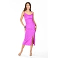 thumbnail image 4 of Vestido midi escote drapeado Roman Fashion /Juvenil, 9301 (Magenta) fucsia oscuro M, 4 of 5