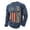 Navy, variant on Mens 250th Anniversary Usa Shirt Usa Flag Print Elastic 4th Of July Shirt Tapered Fit Independence Day Top