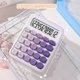 thumbnail image 2 of Mechanical Switch Calculator,12 Digits,Large LCD Display,Purple Calculator Big Buttons,Cute Calculator,Calculators Desktop, 2 of 5