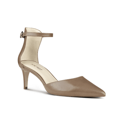 Nine West Sharmila Ankle Strap Pumps - Natural Leather