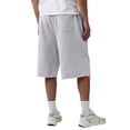 thumbnail image 6 of Hsovts 2026 Men's Baggy Sweat Shorts Lightweight Under Knee Casual Drawstring Y2K Shorts Raw Hem Loose Fit Gym Shorts Light Gray 2XL, 6 of 6