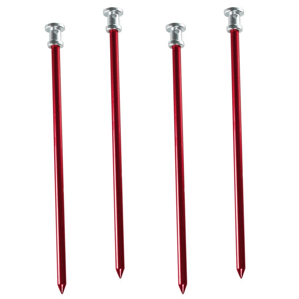 Tent Stakes Lightweight Titanium Pegs Metal Spikes Camping Spike Nail Duty Heavy Aluminum Steel