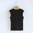 thumbnail image 4 of Jewelreauty Womens Tank Tops Seamless Square Neck Sleeveless Camisole Tank Tops 2025 Summer Trendy Tops (S, Black), 4 of 7
