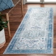thumbnail image 2 of SAFAVIEH Arizona Merrilyn Oriental Machine Washable Runner Rug, Beige/Blue, 2'6" x 8', 2 of 9