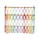 thumbnail image 1 of Hamaca de macramé suave para colgar juguetes de peluche, organizador de red para animales de peluche, hamaca colgante de mano colorido, 1 of 9