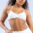 thumbnail image 3 of Halter Top Gym Bure Entrenamiento Sports Bra para Mujer Abierta (Gray XS), 3 of 8