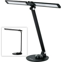 LED Desk Piano Lamps for Upright Piano or Desk, Table or Workshop Rotatable Aluminum Desk Lamps with USB Charging Port, Eye-Caring Reading Light/3 Lighting Modes/Brightness Adjustable Lamp (Black)