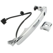 BOXI Smart Entry Keyless Front Left Driver Side Exterior Outside Chrome Door Handle Compatible for Nissan Rogue 2010 2011 2012 2013 | Replaces # 80640-CZ31A 80640-CZ31B 80645-CA000