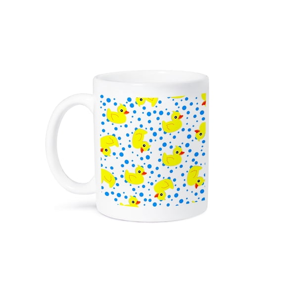 3dRose, Cute Baby Ducky Yellow Ducky Print, 15oz Mug