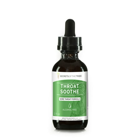 Throat Soothe Alcohol-FREE Extract, Tincture, Glycerite Licorice, Slippery Elm, Marshmallow, Sage, Echinacea, Elder Berry. Sore Throat Formula 2