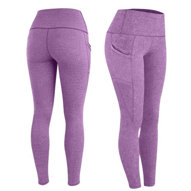 TaTaai Women's High Waist Stretch Yoga Leggings with Pockets Quick Dry Breathable Butt Lifting Sports Pants for Workout Running Daily Use Gift
