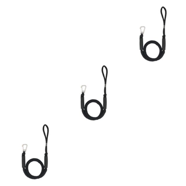Maytalsory 2pcs Rustproof Mooring Rope For Boat Ensuring On Waves Strong Load-bearing black 3Set