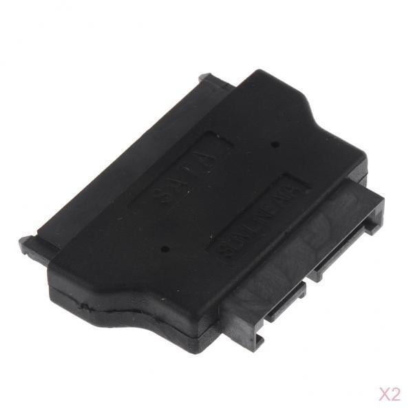 HDD De 2.5 "/ 3.5" A HDD De 1.8 "7 + 15 22 Pines A Delgado 7 + 6 13 Pines Adaptador X2 Baoblaze Adaptador SATA hembra a macho