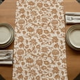 thumbnail image 5 of Table Runners 72 Inches Long Dress Scarves, Brown Floral Farmhouse Kitchen Table Runner, Coffee Tablerunners, Vintage Rustic Flowers Botanical Spring 14x72 Inch, 5 of 9