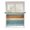 Blue Beige Brown, variant on Sheer Curtains 96 Inches Long, Farmhouse Aqua Brown Semi Sheer Curtains Light Filtering Window Treatment, Vintage Wooden Striped Privacy Voile Drapes for Living Room Bedroom 52x96 Inch