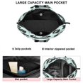 thumbnail image 3 of Light Blue and Black Of Leopard Print Travel Tote Bags for Women Carry On,Large Weekender Bags for Women Travel,Multi Functional Duffle Bag for Work,Shopping,Sports, 3 of 5