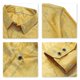 thumbnail image 4 of Camisa de manga larga con solapa y estampado de bordado de flores de anacardo para hombre, 4 of 5