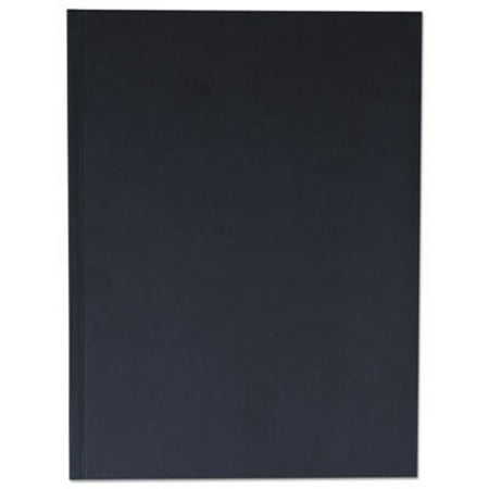 2PK Universal Casebound Hardcover Notebook, 10 1/4 x 7 5/8, Black Linen