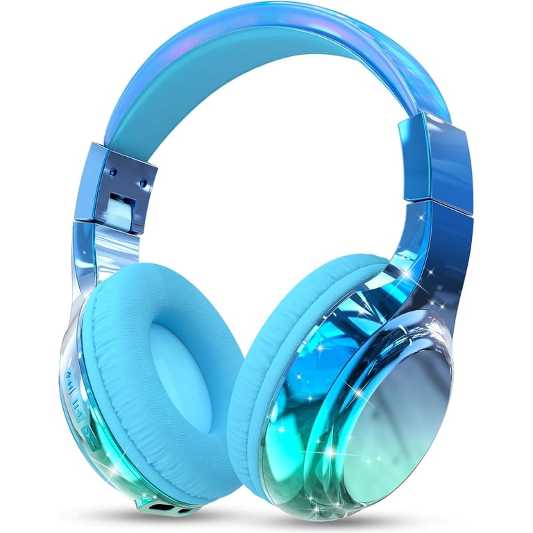 QearFun Kids Bluetooth Headphones, Blue Gradient photo 1