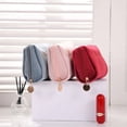 thumbnail image 4 of Velvet cloth pouch large capacity clutch cosmetics storage bag letter embroidery cylinder lipstick bag, 4 of 8