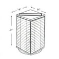 thumbnail image 2 of Azar 20"(H) x 14"(W) x 14"(D) 4-Sided Revolving Pegboard Display Orange Translucent 701414-ORG, 2 of 5