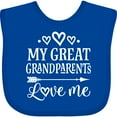 thumbnail image 3 of Inktastic Great Grandparents Love Me Grandkids Boys or Girls Baby Bib, 3 of 4