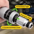 thumbnail image 3 of 1/2" Hand Impact Screwdriver Set - 14 Pcs, Reversible Manual Impact Driver with S2 Steel Screwdriver Bits for Disengage Rusted Fasteners or Frozen Bolts, 3 of 6