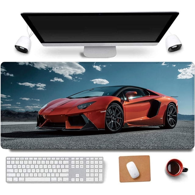 .x BAT Shadow Rubber Stitched Edges Extended Large Gaming Mouse Pad Office Keyboard Mouse Mat