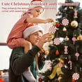 thumbnail image 4 of 36 PCS Christmas Wooden Candy Ornaments, Lollipop Candy Cane Decor for Christmas, Christmas Wood Candy Hanging Ornaments, Wooden Peppermint Decor Christmas Tree Wood Cutouts, Christmas Party Supplies, 4 of 6